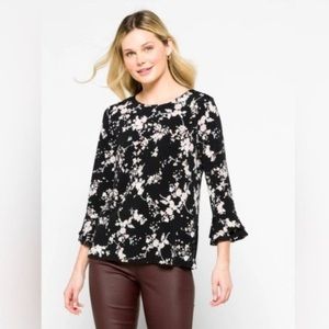Karl Lagerfeld Paris Floral Top. Size small